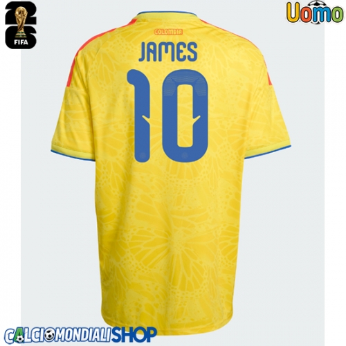Maglie da calcio Colombia James Rodriguez #10 Prima Maglia Mondiali 2026  Manica Corta